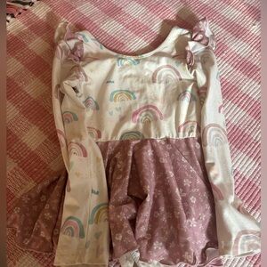 Cheeky Plum Pastel Long Sleeve dance leotard